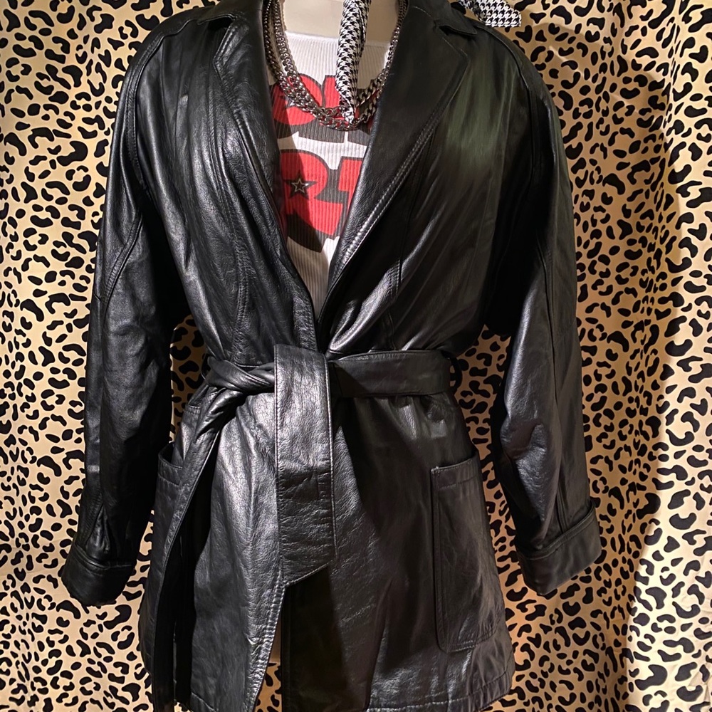 Black Wilson’s Leather Jacket🖤💣☠️